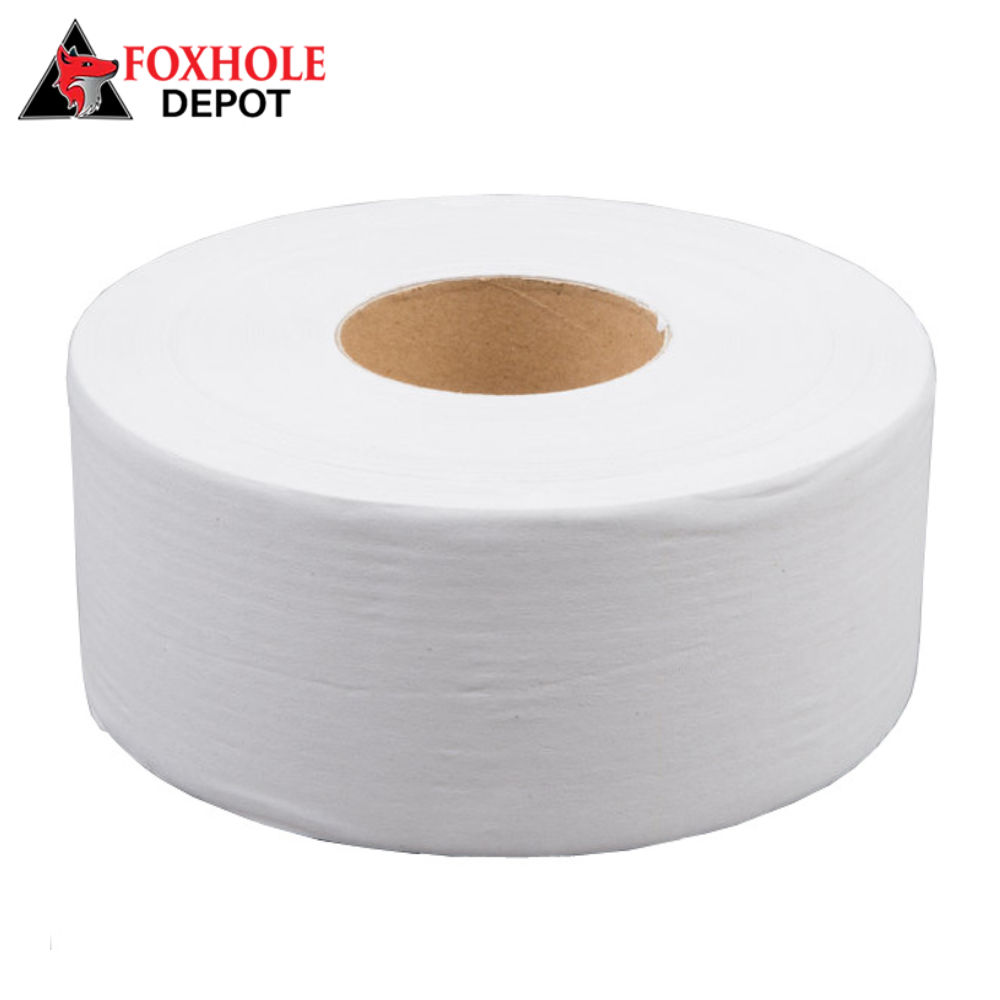 1-Ply Jumbo 4000' Toilet Paper Roll with 12" Diameter - 6/Case