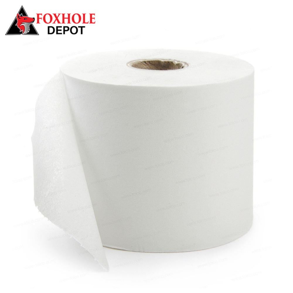 1-Ply Standard 1000 Sheet Toilet Paper Roll - 96/Case