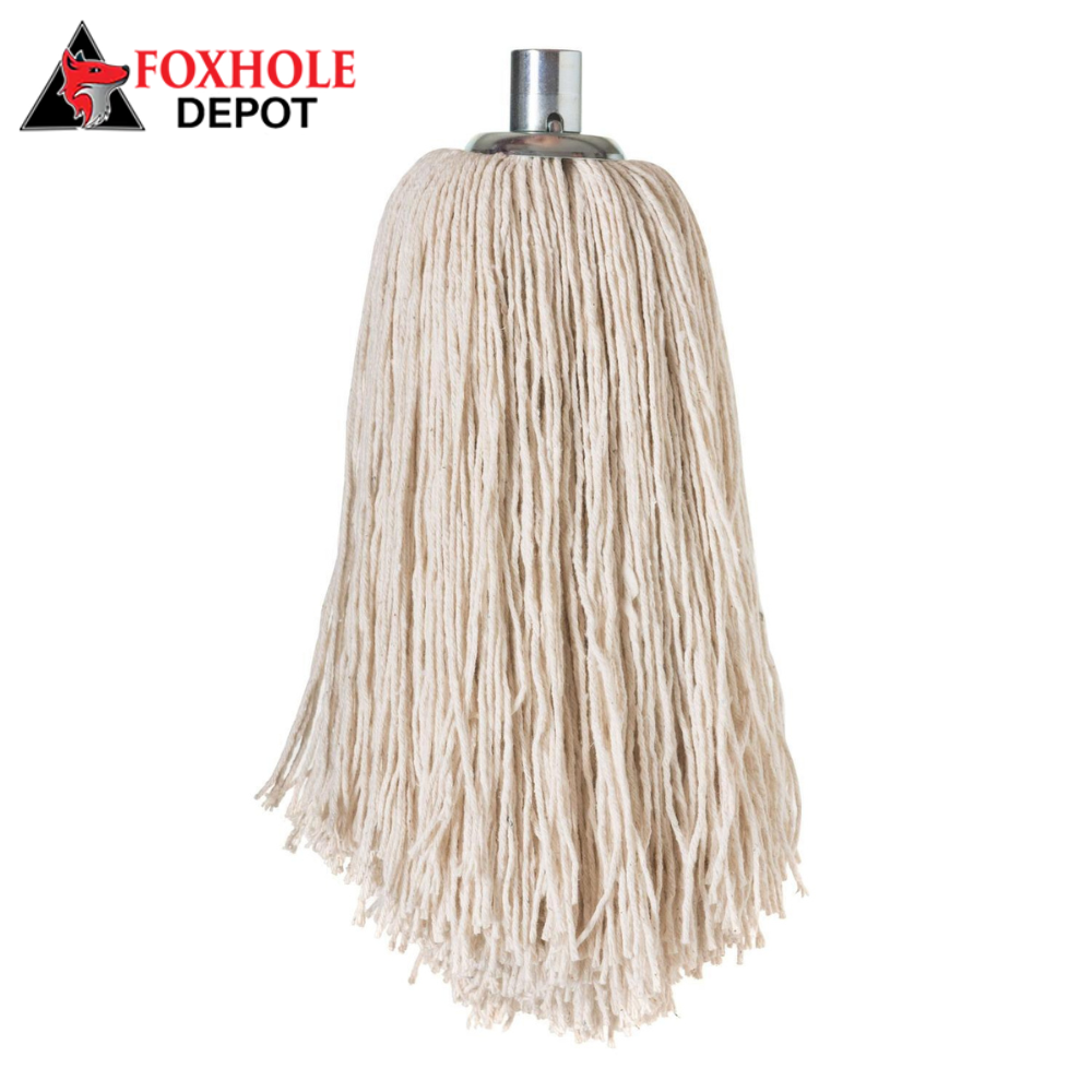 16 oz.Cotton Cut End Mop Head with Screw On Band
