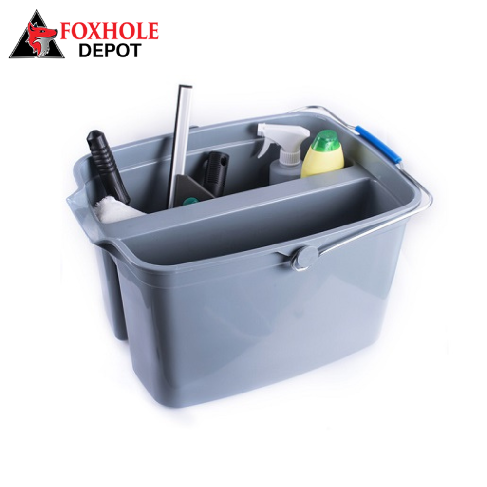 19 Qt. Gray Divided Bucket