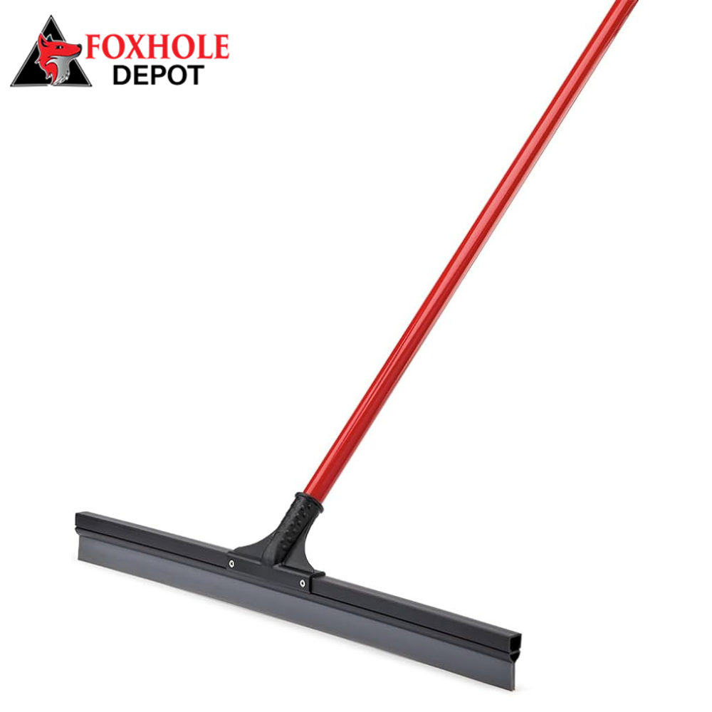 24" Soft Rubber Squeegee with Handle - 6/Pack