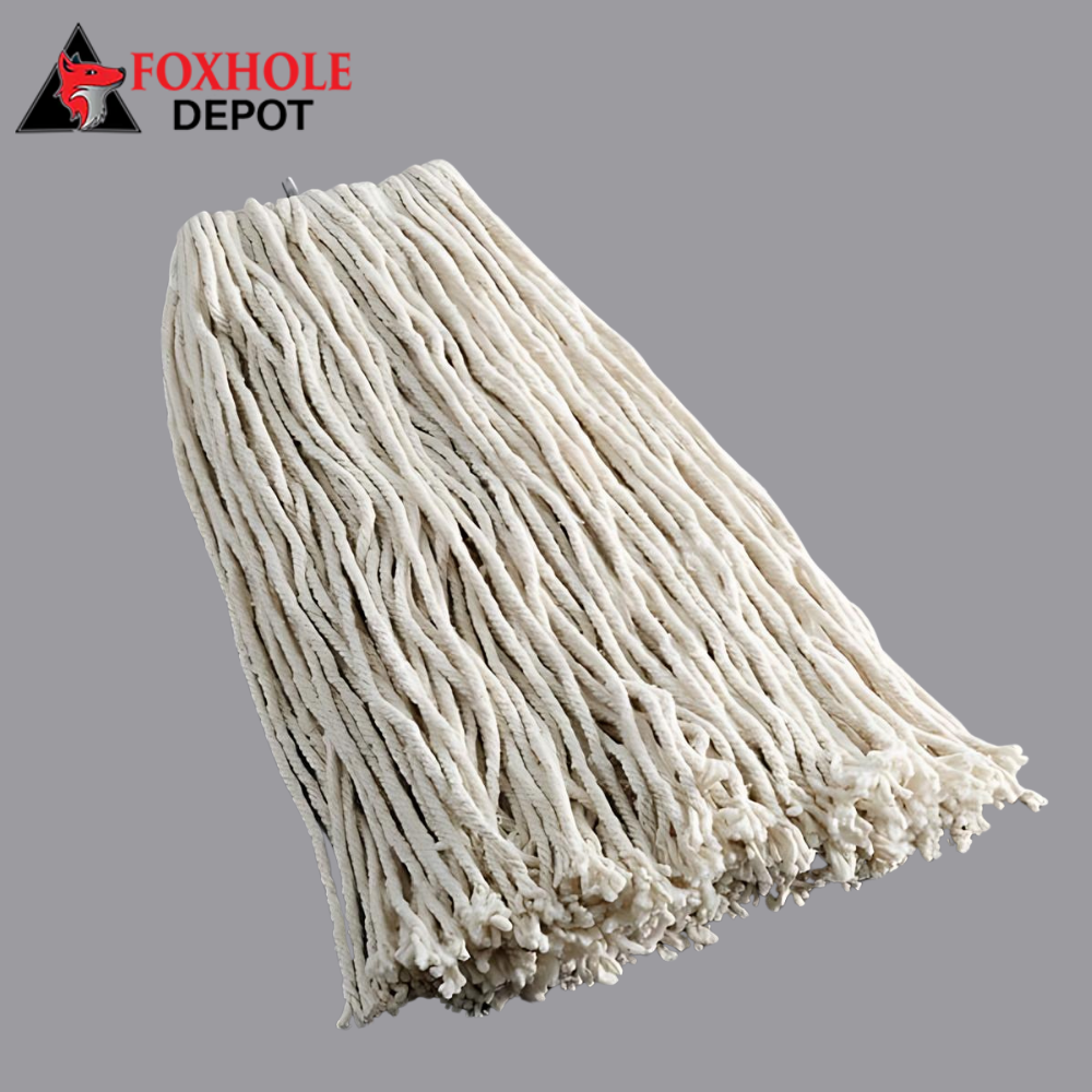 24 oz.Cotton Cut End Mop Head with Screw On Band