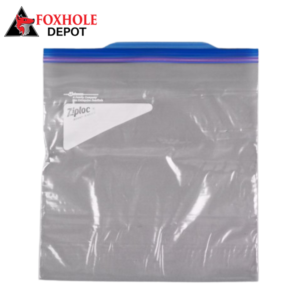 1 Gallon Freezer Bag with Double Zipper and Write-On Label - 250/Case