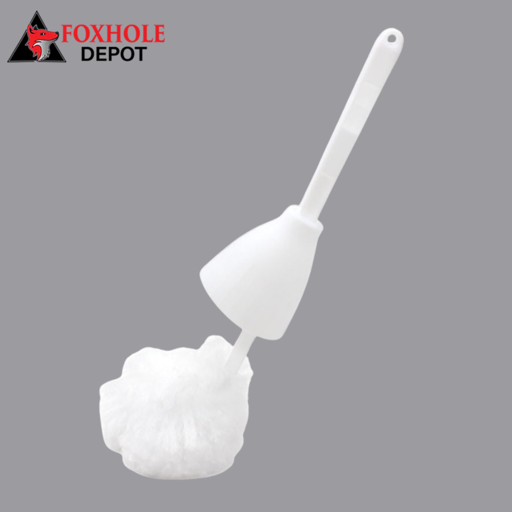 15" White Yarn Toilet Bowl Mop With Built In Wringer - 100/Case