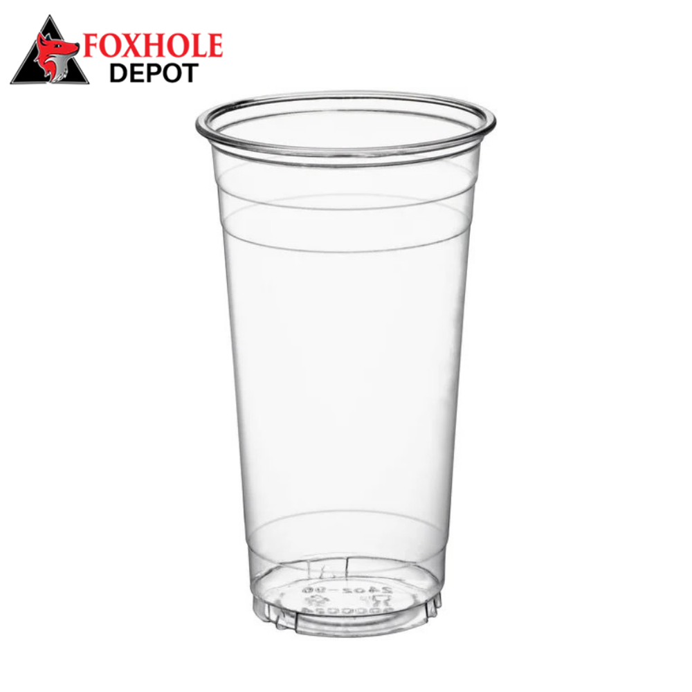 24 oz. Clear Disposable PET Plastic Cold Cups - 1000/Case
