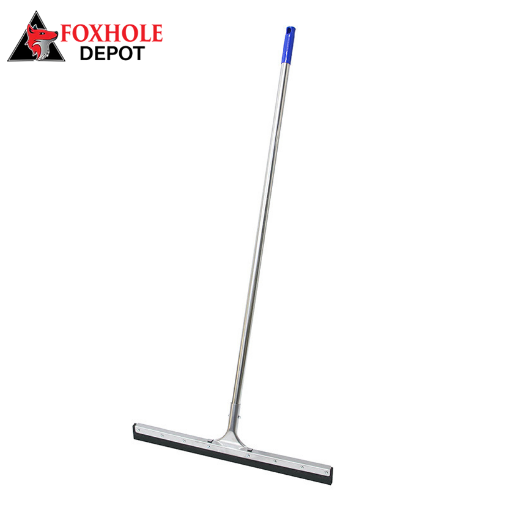 24" Floor Squeegee with Metal Frame and 50" Metal Handle