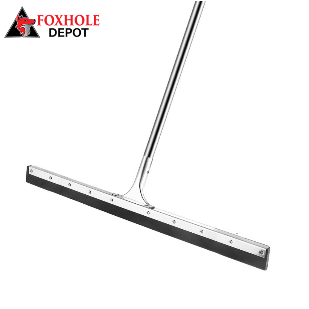 30" Floor Squeegee with Metal Frame and 50" Metal Handle