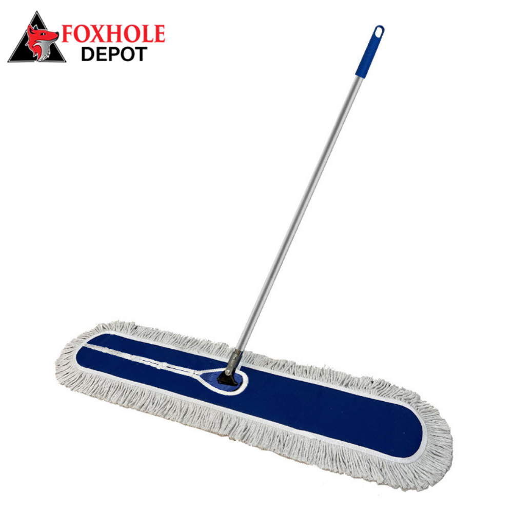 36" x 5" All-In-One Cotton Dust Mop with Handle - 12/Case