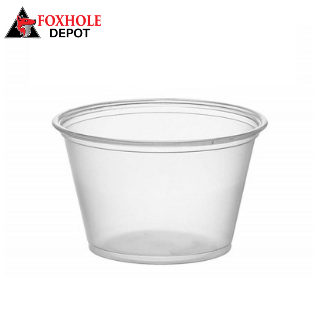 4 oz. Clear Souffle/Portion Disposable Plastic Cups (74mm) - 2500/Case