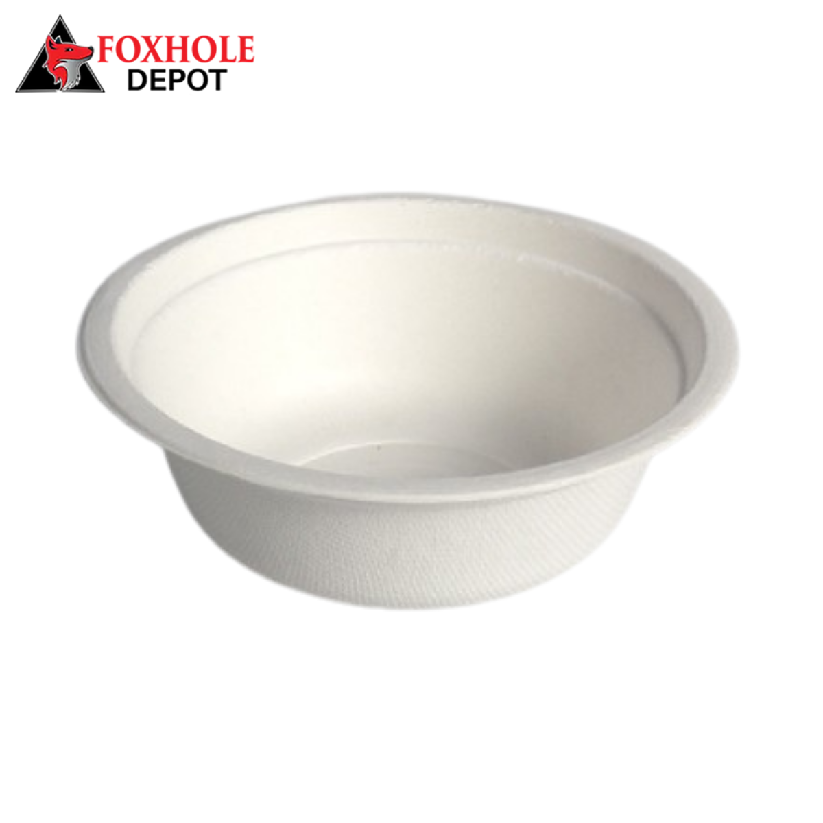 12oz / 350ml Round Compostable Sugarcane / Bagasse Bowls - 1000/Case
