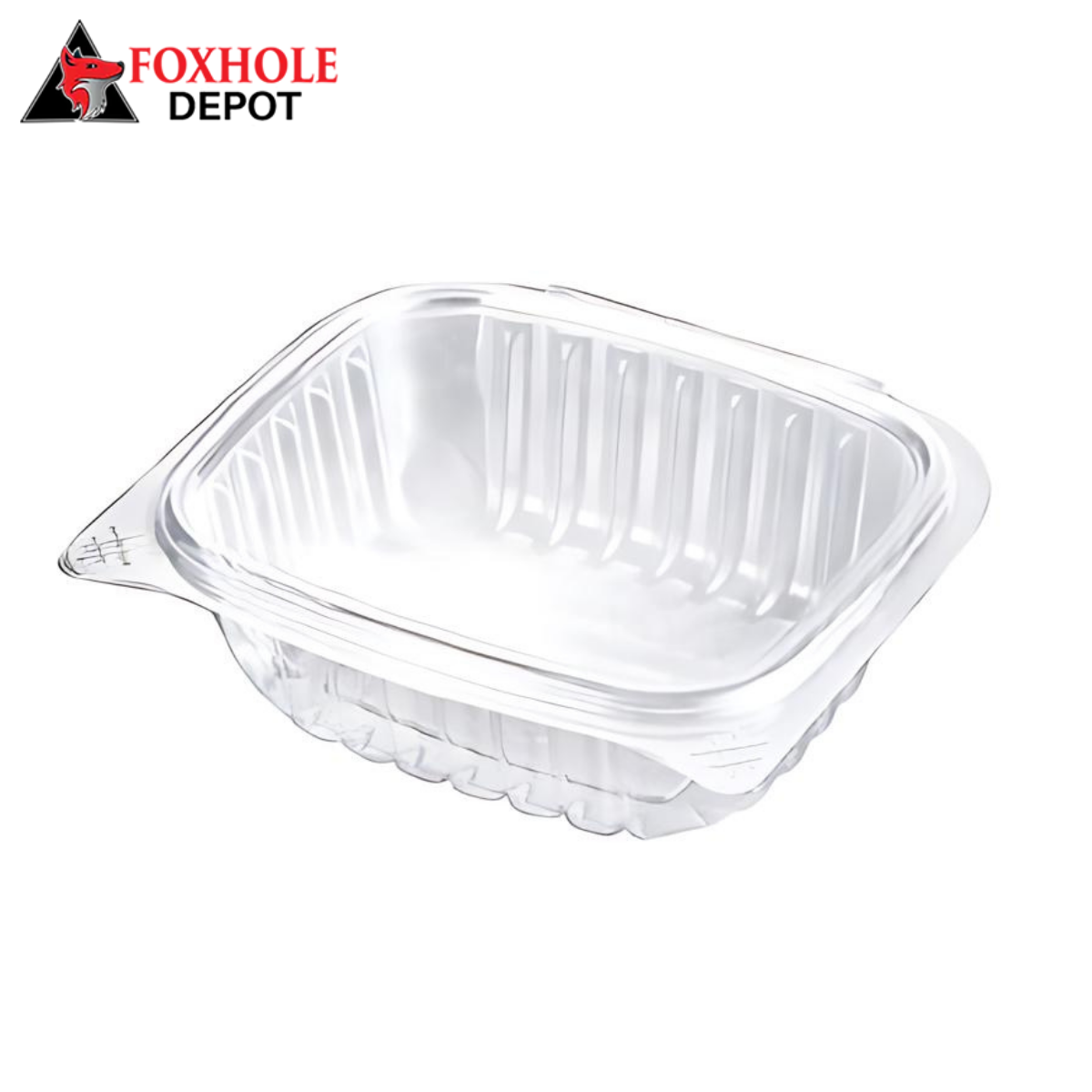 24 oz. Clear Hinged Deli Container - 200/Case