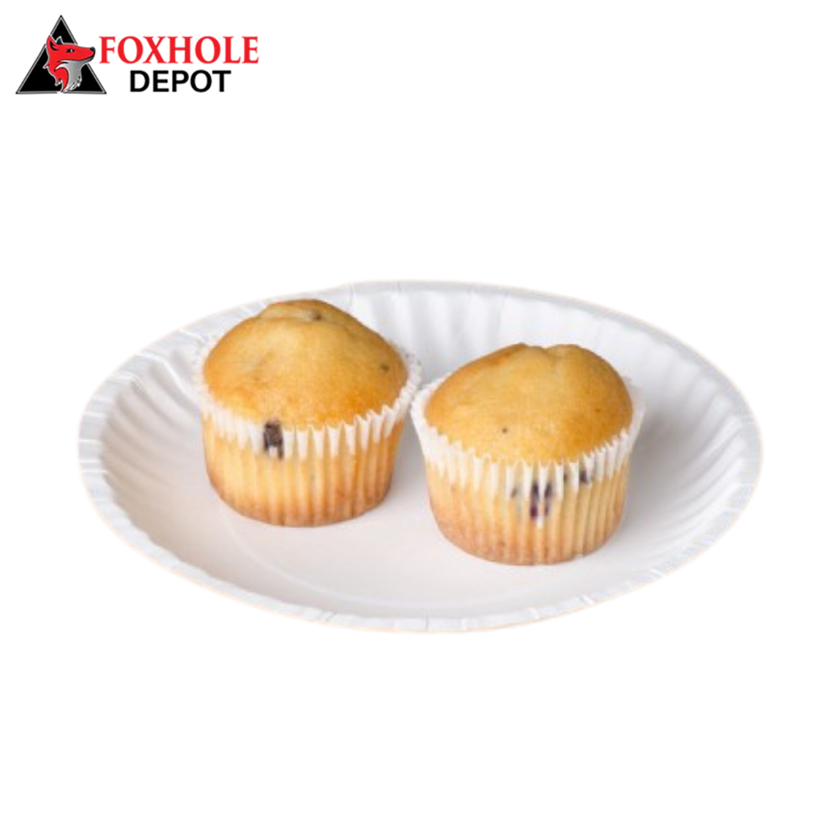 6" White Uncoated Paper Plate - 100/Pack