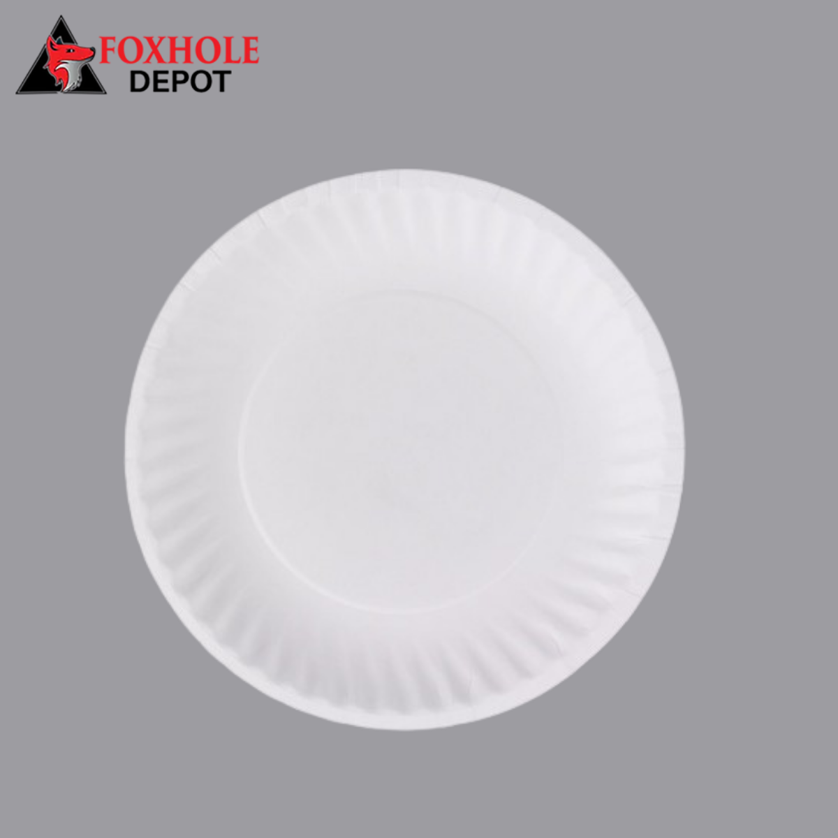 6" White Uncoated Paper Plate - 1000/Case