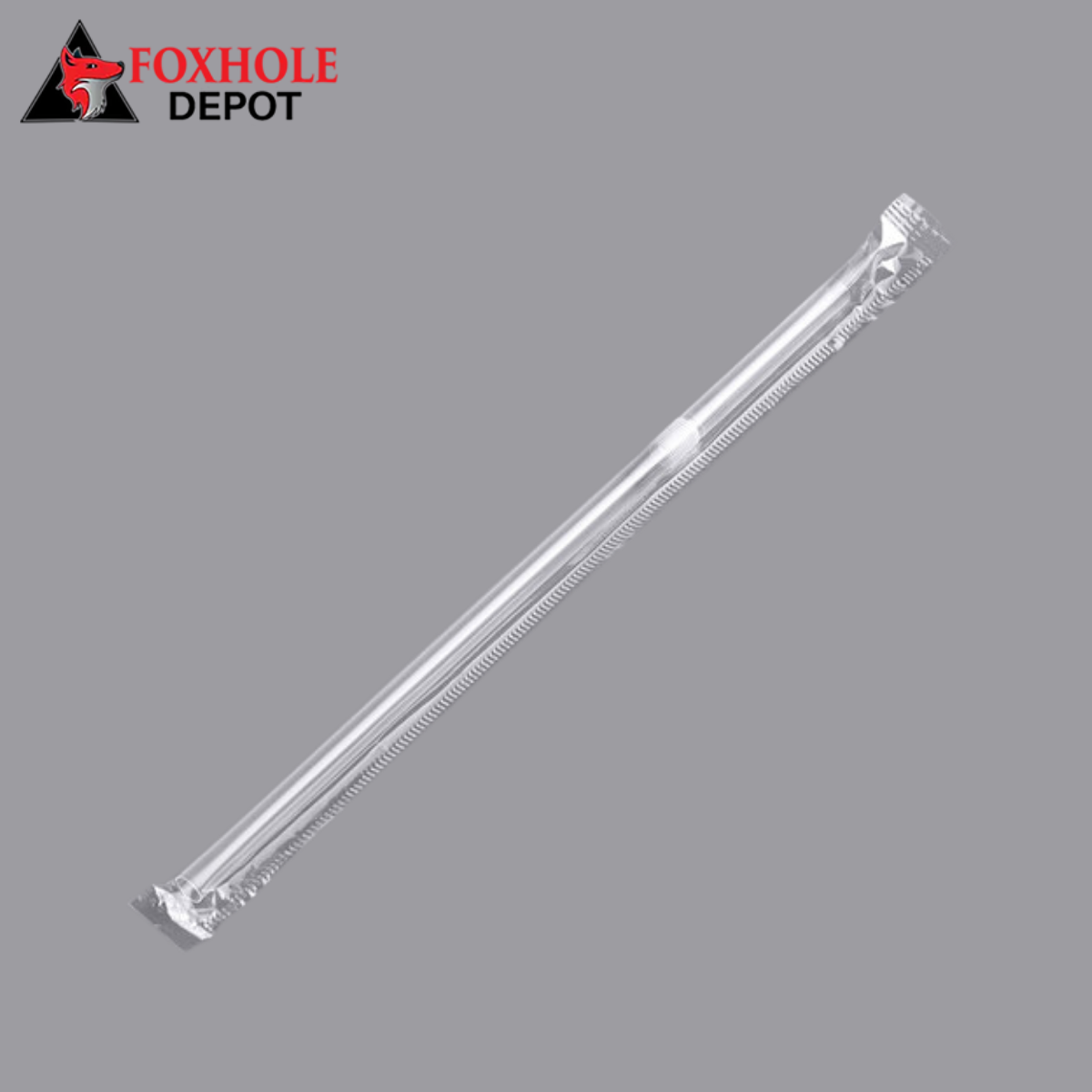 7.75" Individually Wrapped Translucent Flexible Straws - 10000/Case