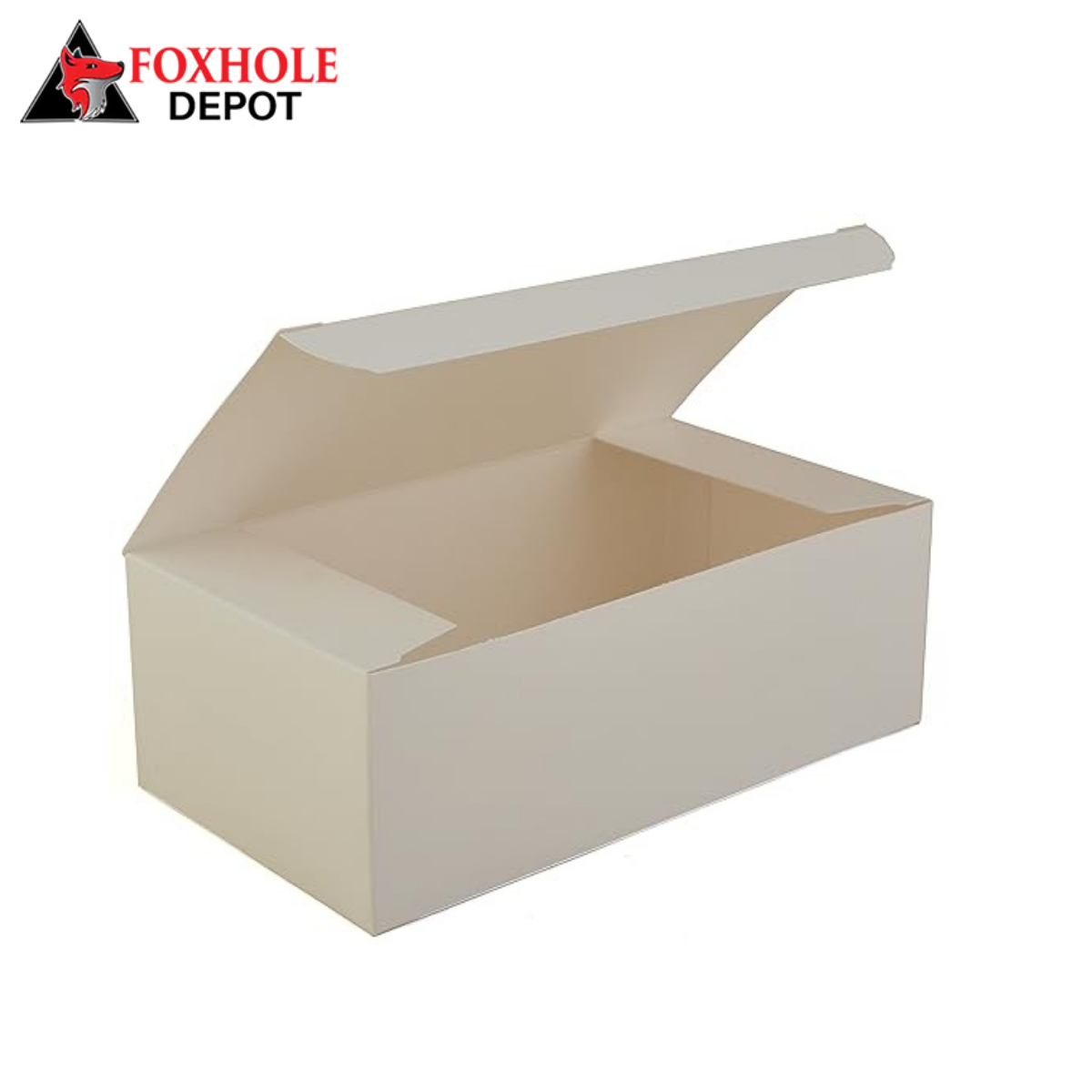 8 7/8" x 4 7/8" x 3 1/16" White Carry Out Boxes Tuck Top - 250/Case