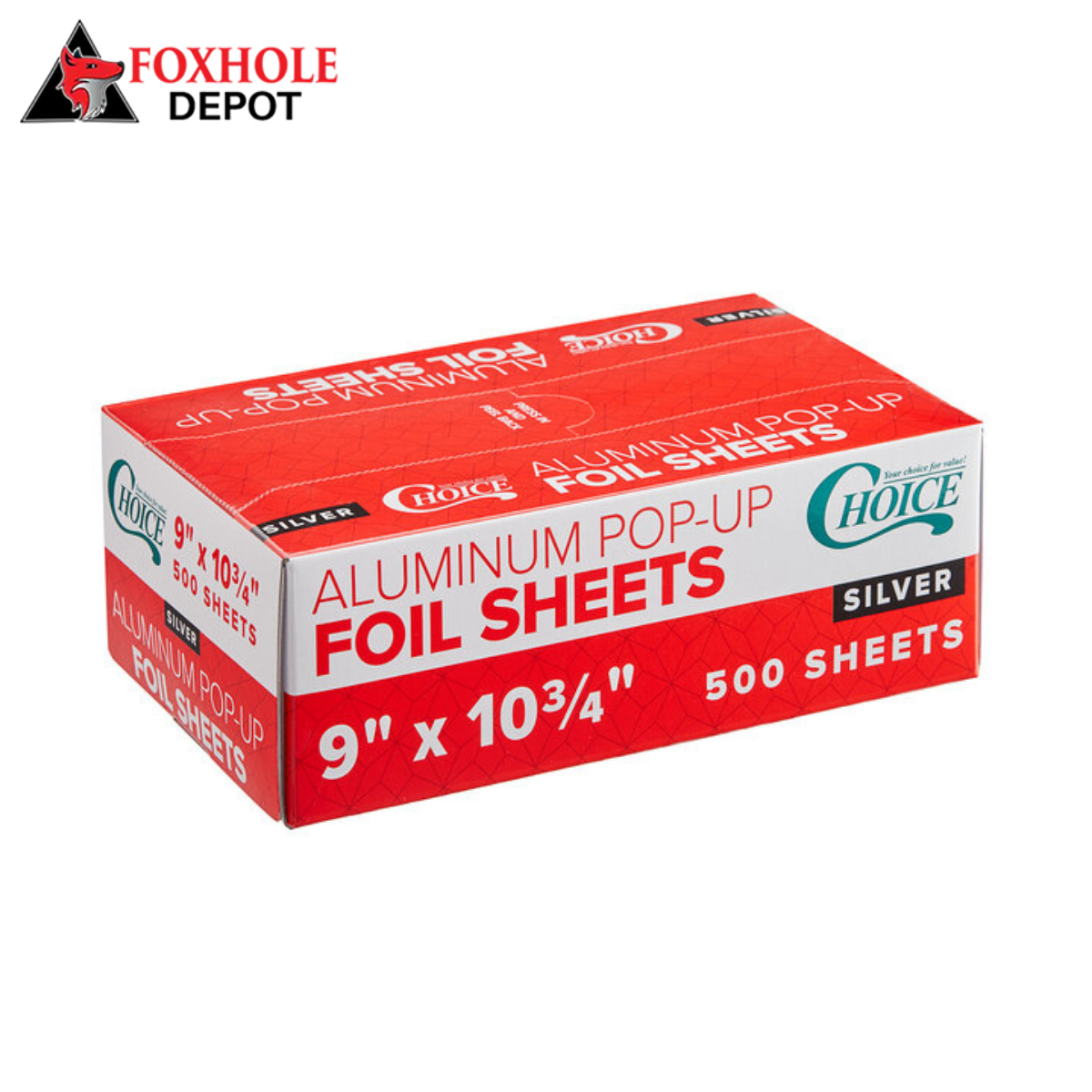 9" x 10.75" Food Service Pop-Up Foil Sheets - 3000/Case