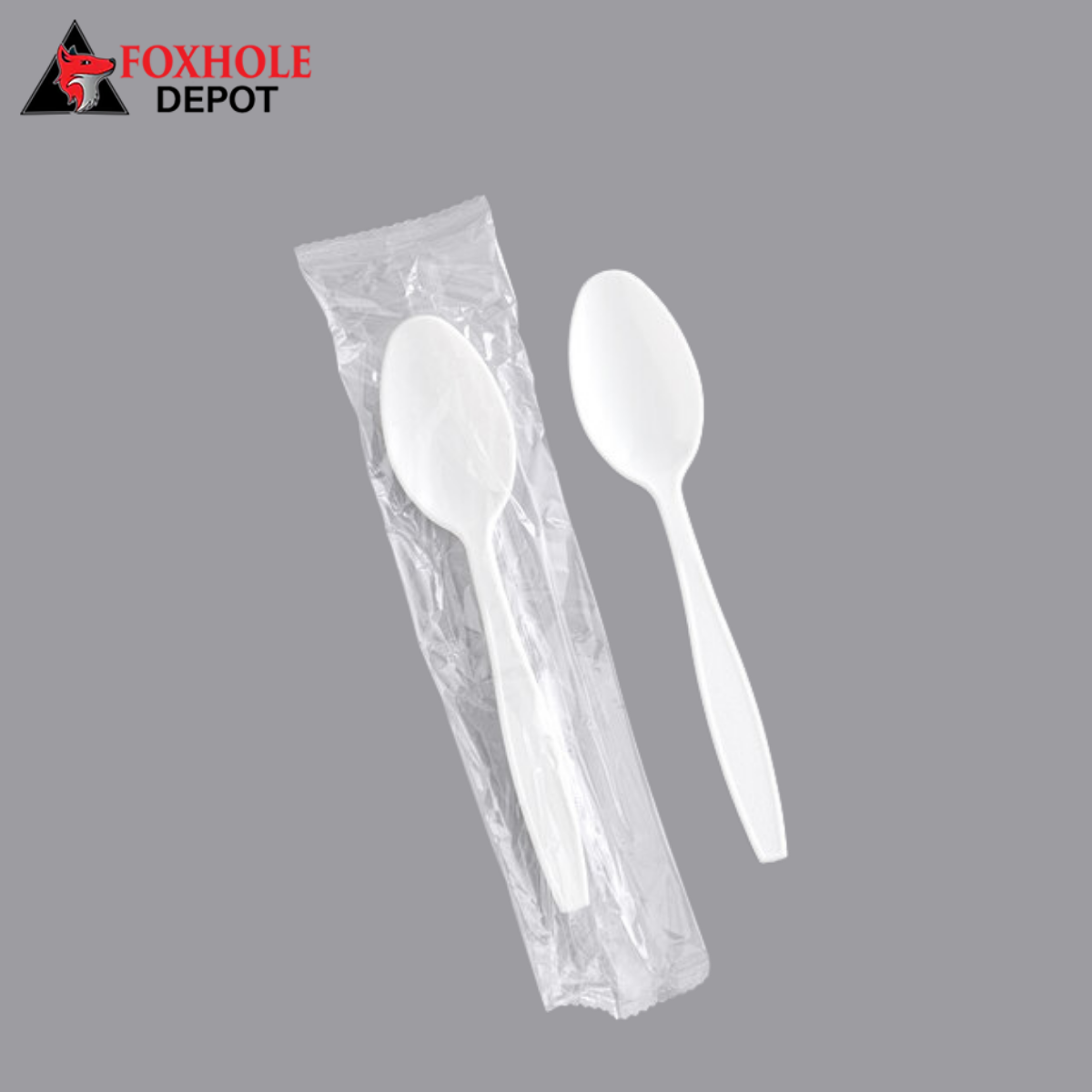 Heavy Weight Individually Wrapped Plastic Teaspoon - 1000/Case
