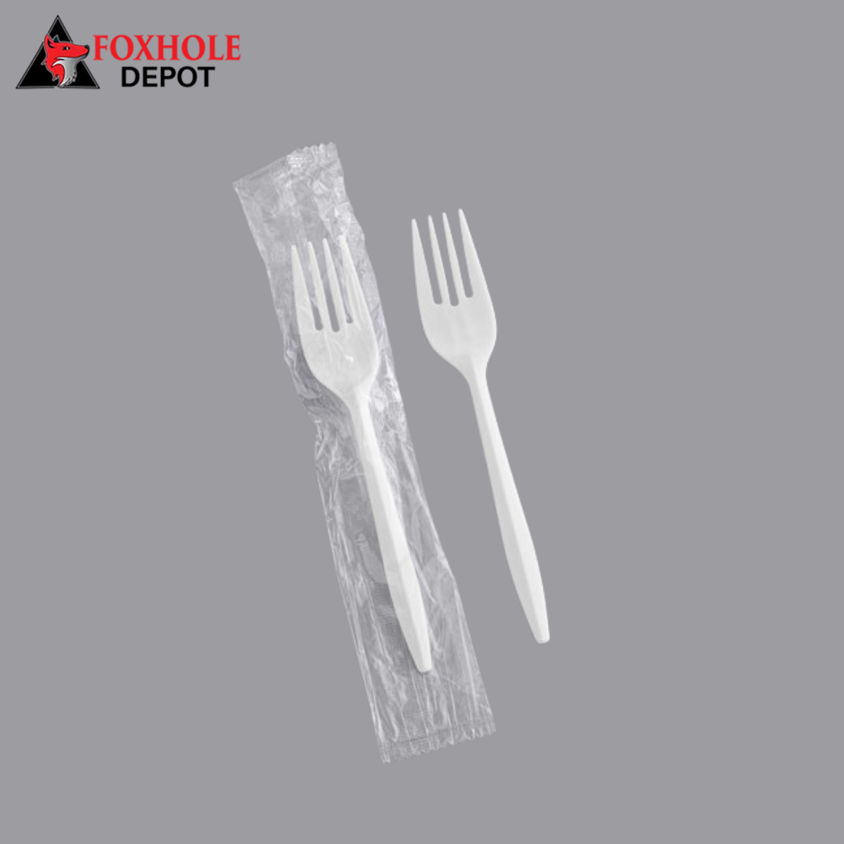 Individually Wrapped Medium Weight Plastic Forks - 1000/Case