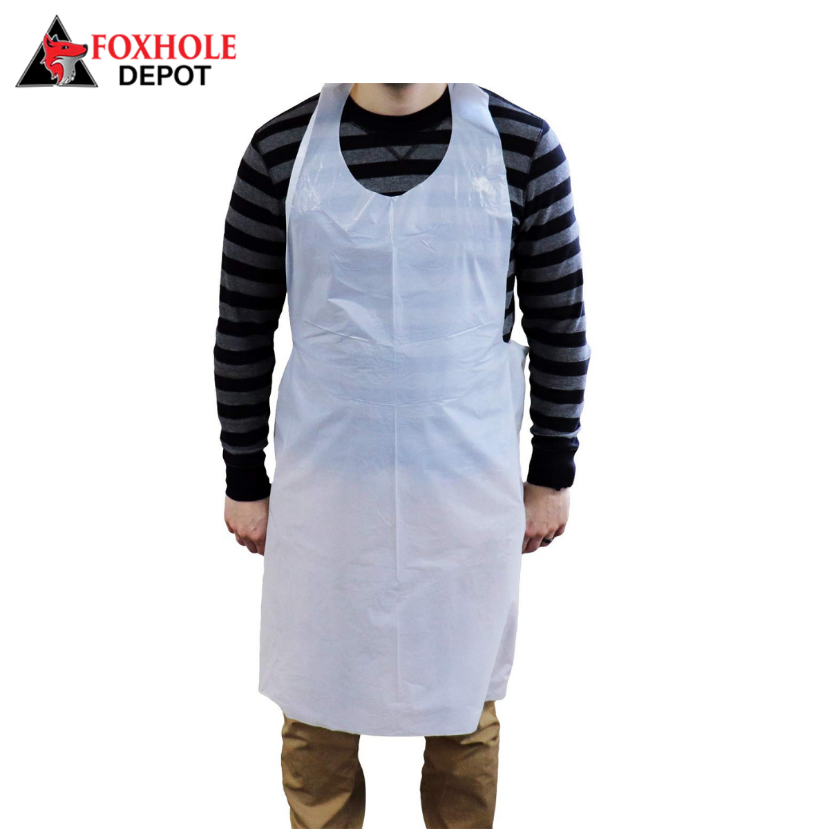 White Disposable Aprons 28" x 46" - 1000/Case