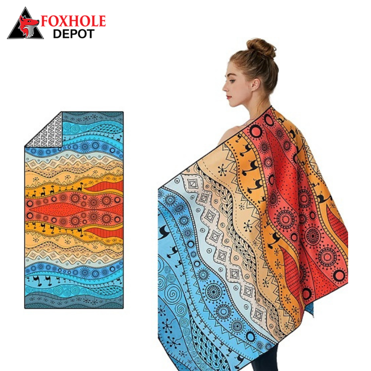 31"x63" Microfiber Beach Towels - Color Q