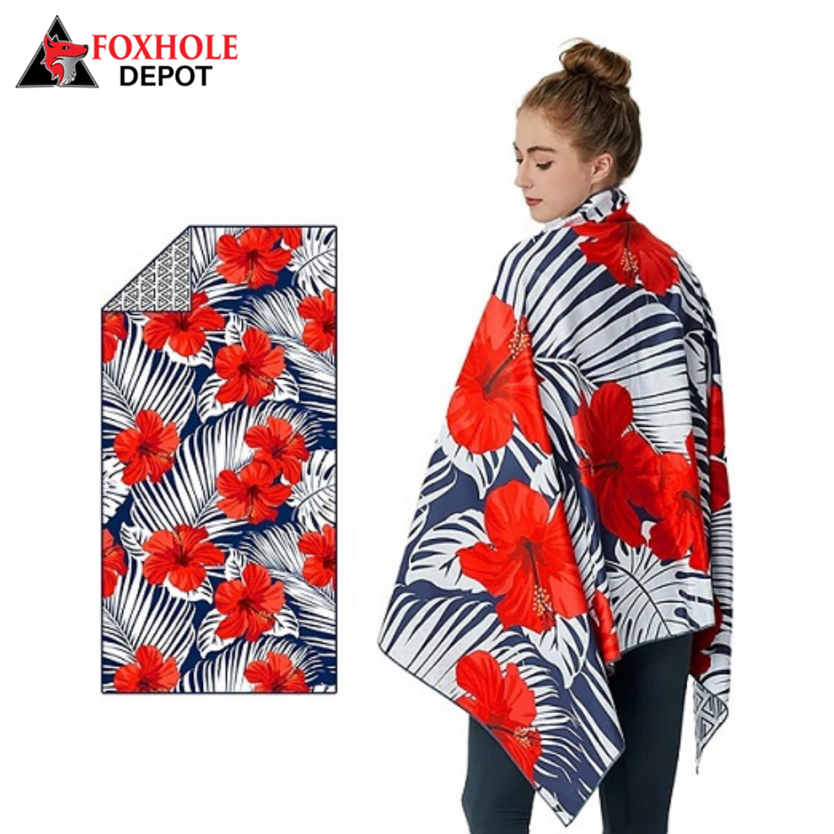 31"x63" Microfiber Beach Towels - Color R