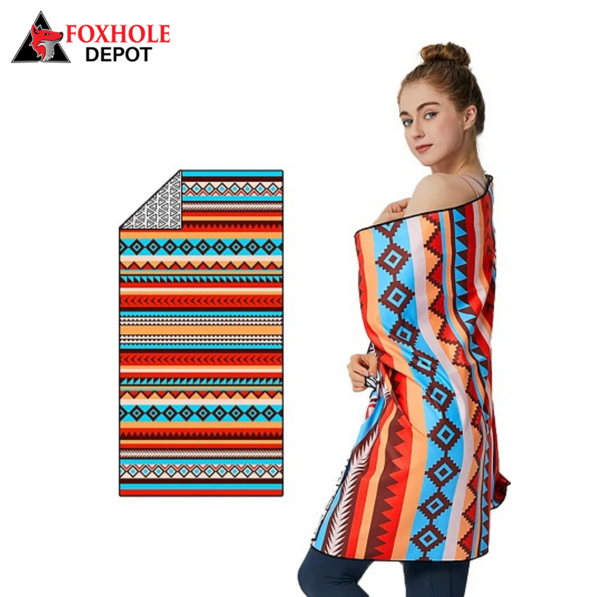 31"x63" Microfiber Beach Towels - Color W