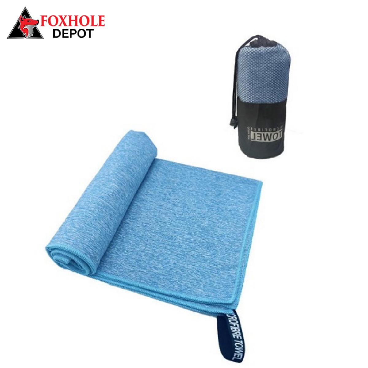 60" x 30" Quick Drying Travel Towel Double-sided Microfiber Towels Super Absorbent Towels for Yoga Sport Gym Camping Beach Hiking Swimming - Blue
