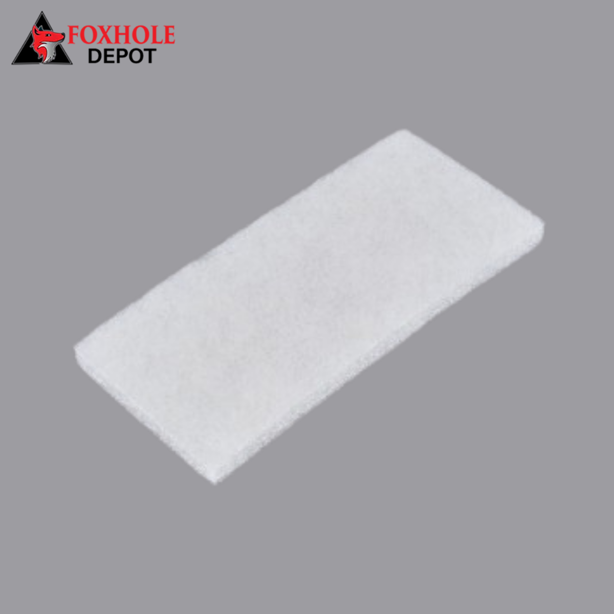 10" x 4 5/8" White Cleaning Pad - 5/Pack