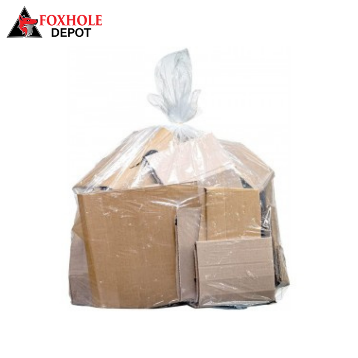 12-18 Gallon Trash Bags 8 Microns, 24"W x 33"H, Clear, 1000/ Case