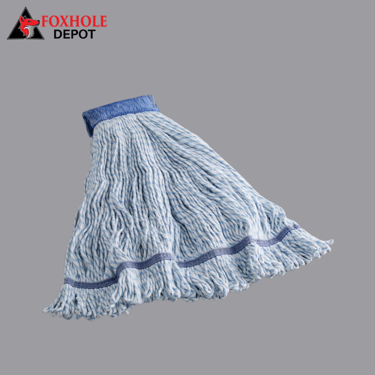 32 oz. Cotton Blend Loop End Mop Head with 5" Band