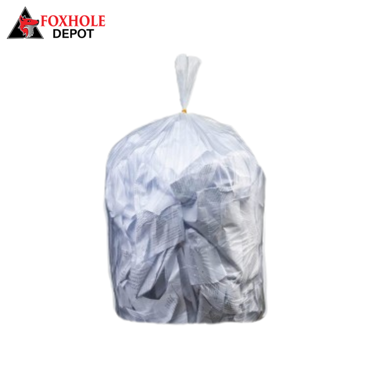 55-60 Gallon High Density Bags 12 Microns, 36"W x 60"H, Clear, 200/ Case