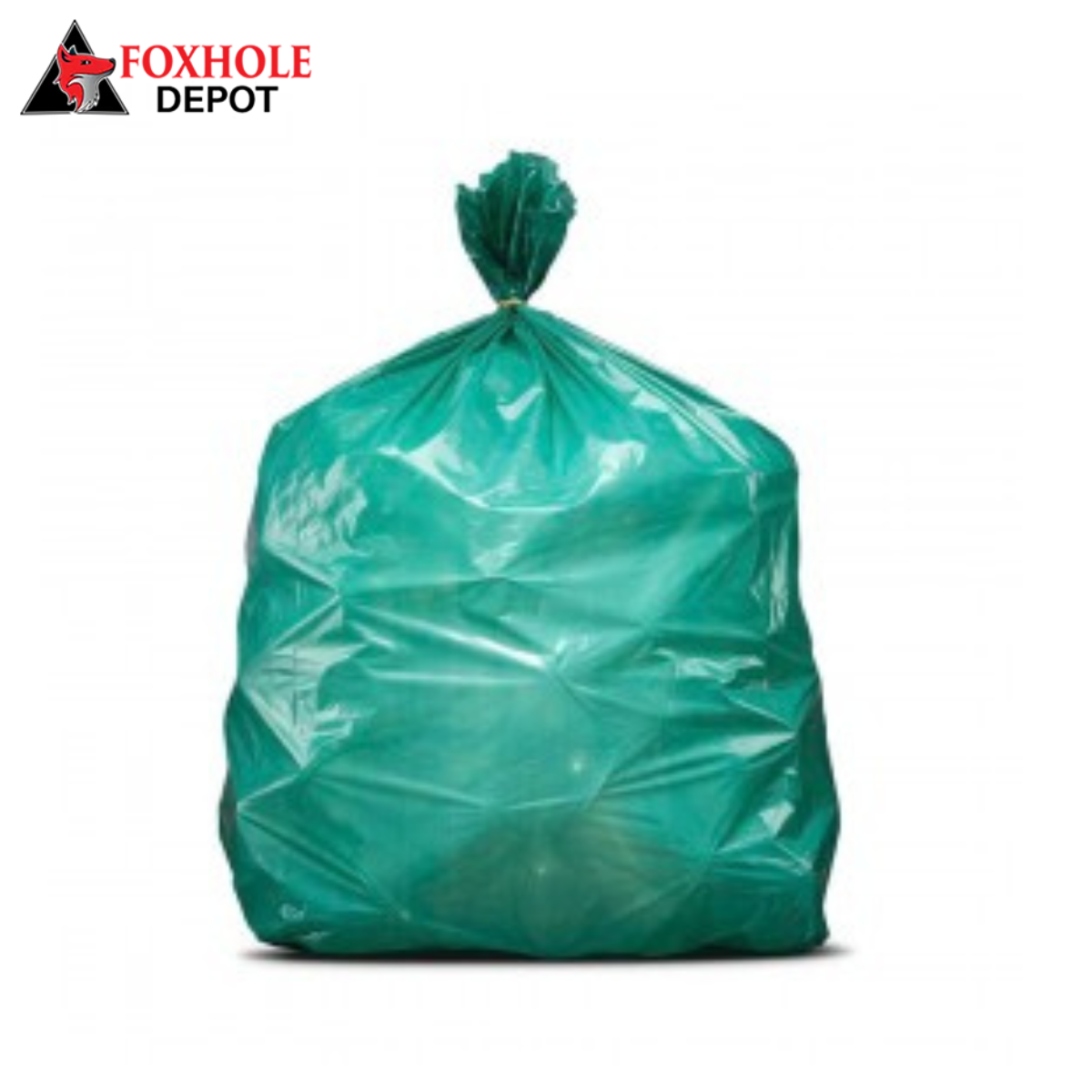 55-60 Gallon Trash Bags 1.2 Mil, 38"W x 58"H, Green, 50/case