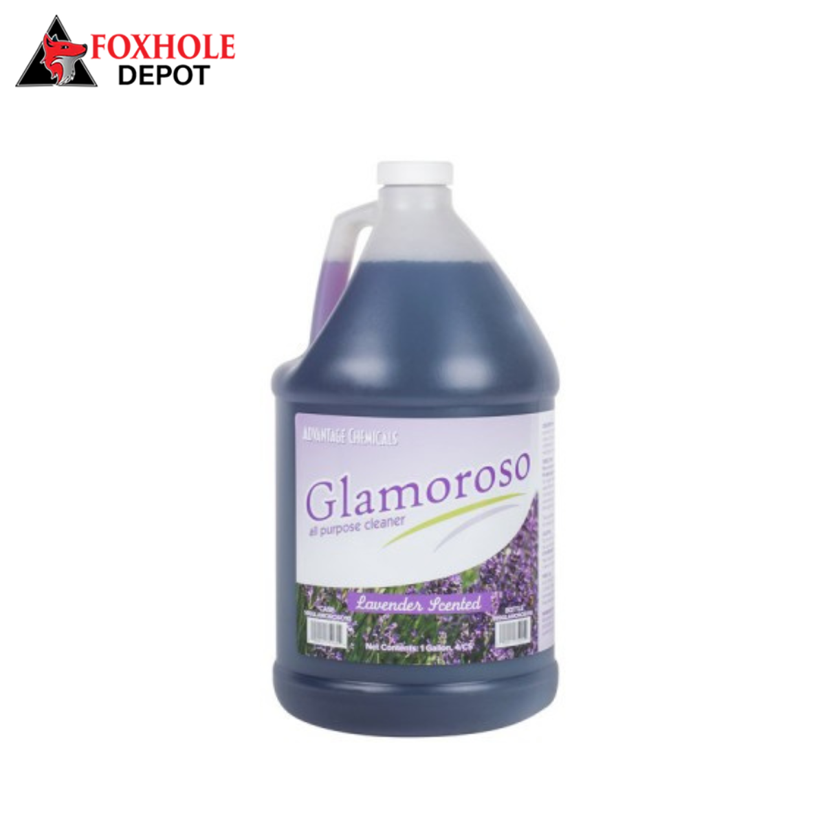 Advantage Chemicals 1 gallon / 128 oz. "Glamoroso" Lavender All-Purpose Cleaner - 4/Case
