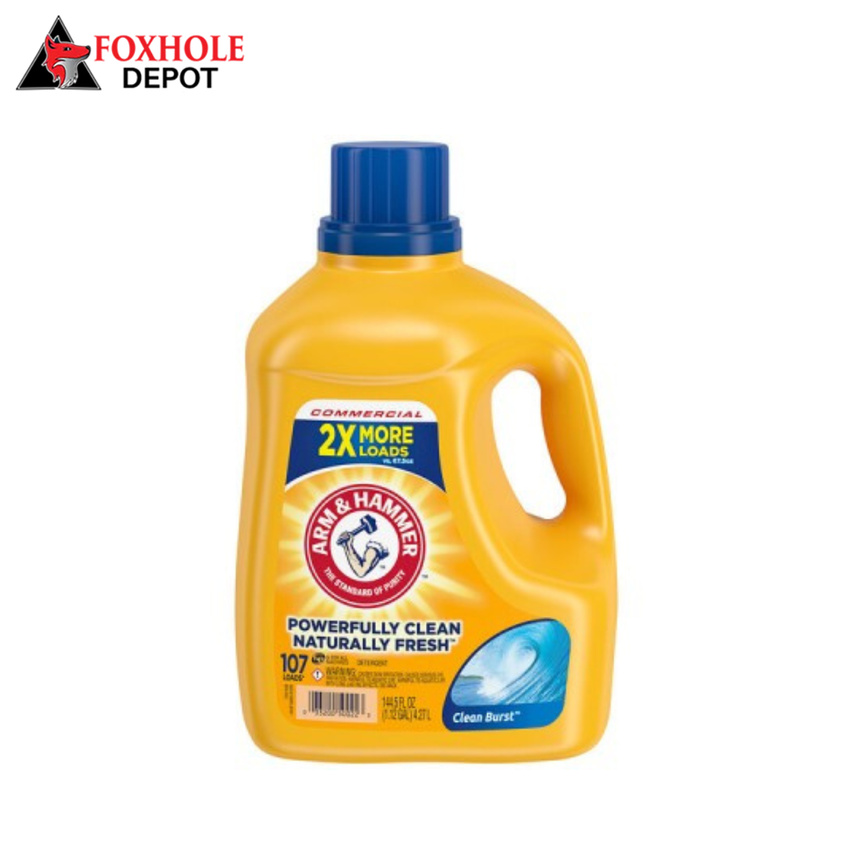 Arm &amp; Hammer 33200-50022 Clean Burst 144 oz. Liquid Laundry Detergent - 4/Case
