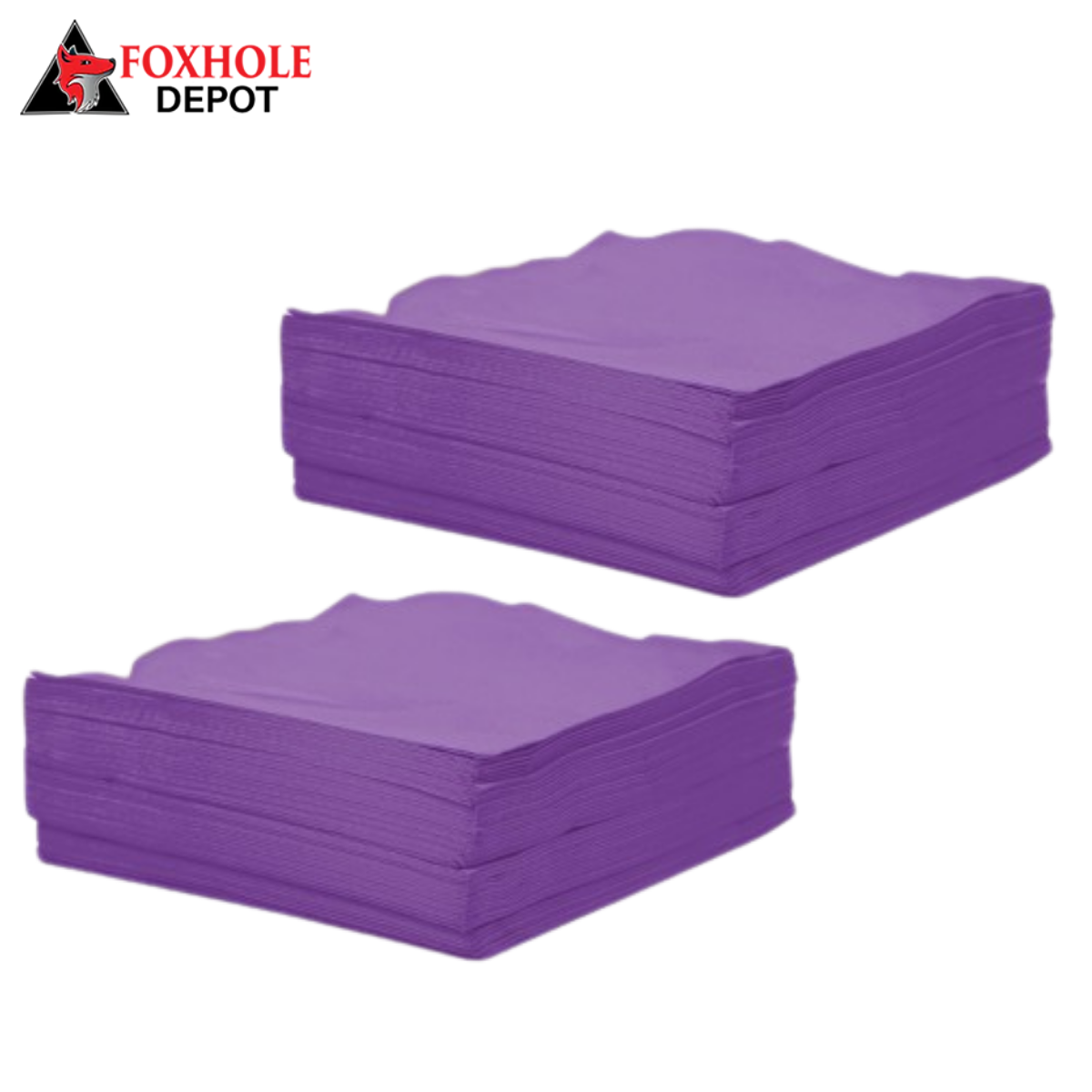 Creative Converting 318926 Amethyst Purple 3-Ply 1/4 Fold Luncheon Napkin - 500/Case