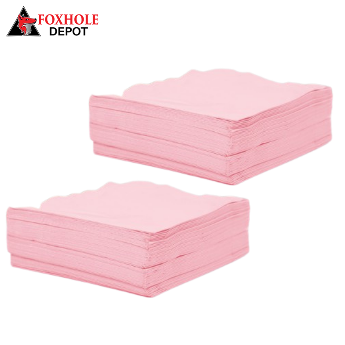 Creative Converting 58158B Classic Pink 3-Ply 1/4 Fold Luncheon Napkin - 500/Case