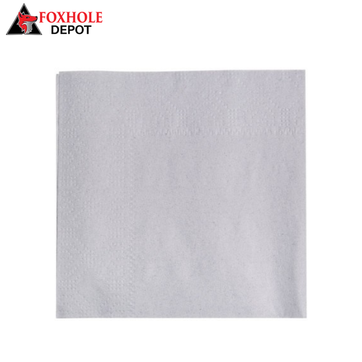 Creative Converting 803281B Shimmering Silver 2-Ply Beverage Napkin - 600/Case