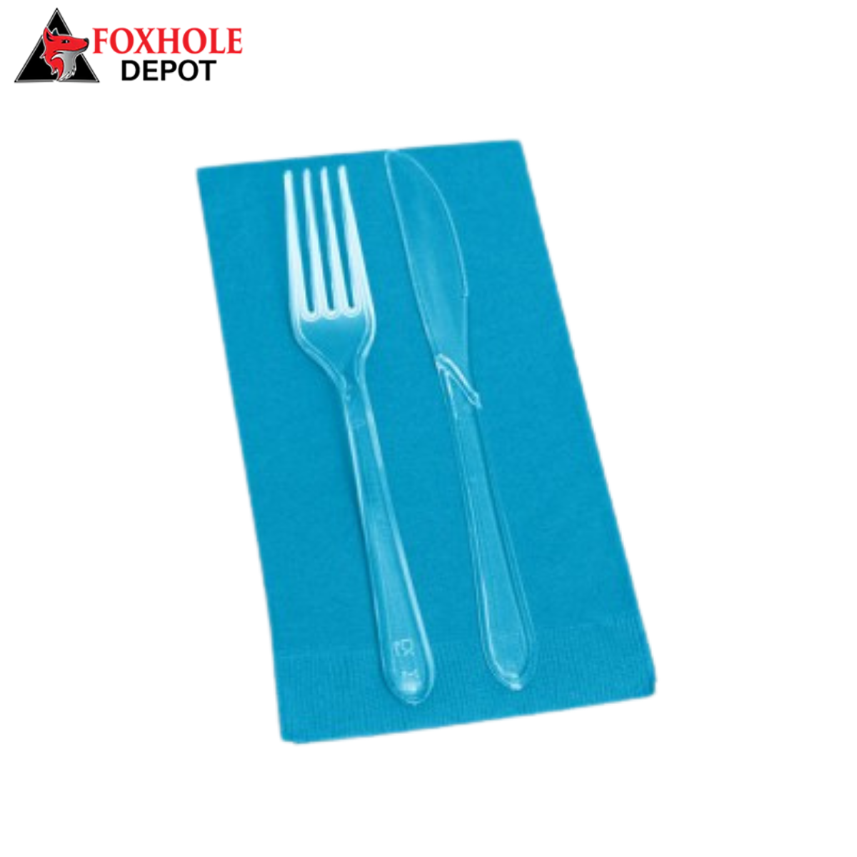 Creative Converting 953131 Turquoise Blue 3-Ply Guest Towel / Buffet Napkin - 192/Case