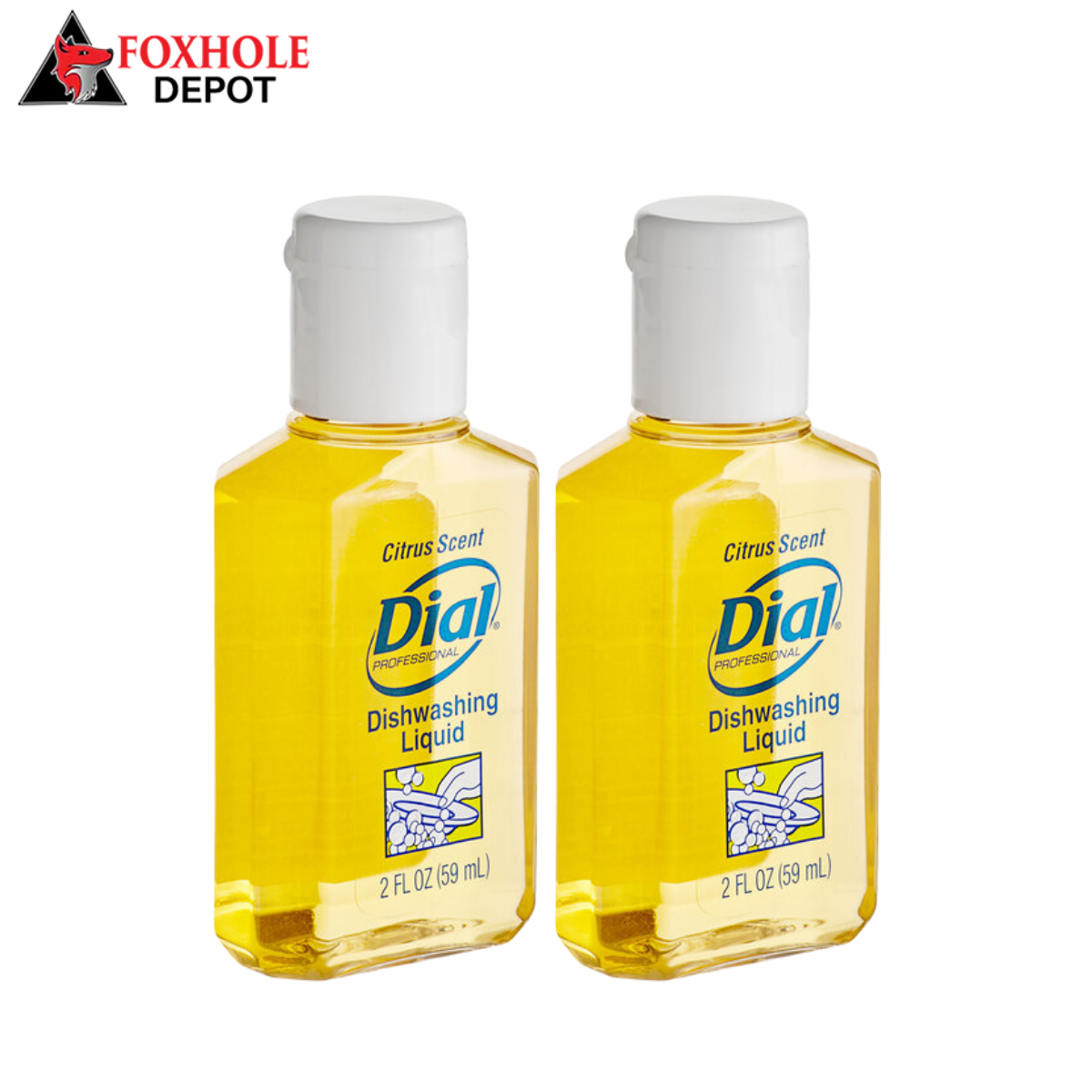 Dial Professional DIA32954 2 oz. Citrus Scented Liquid Dish Soap - 144/Case