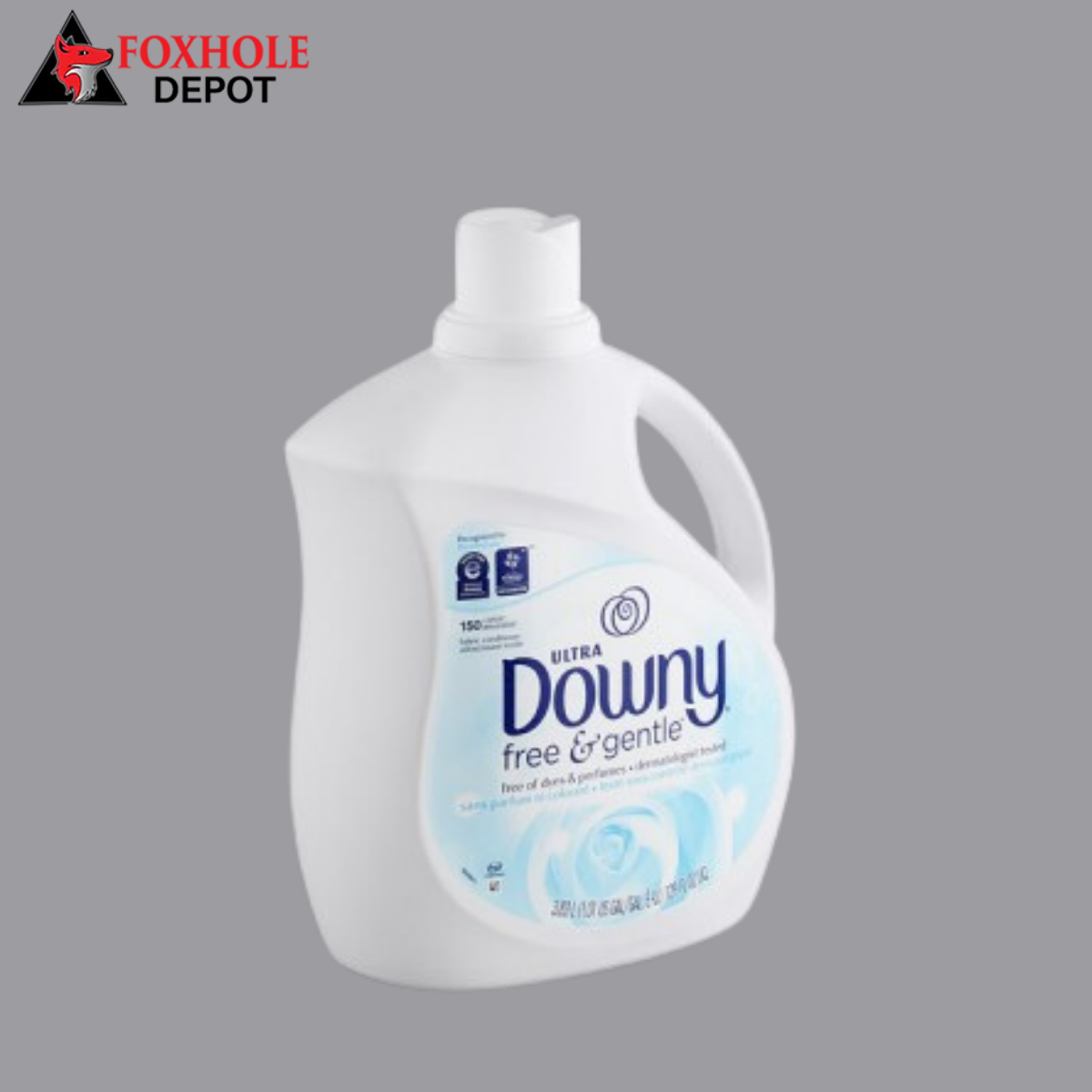 Downy 31826 129 oz. Ultra Free &amp; Gentle Liquid Fabric Conditioner - 4/Case