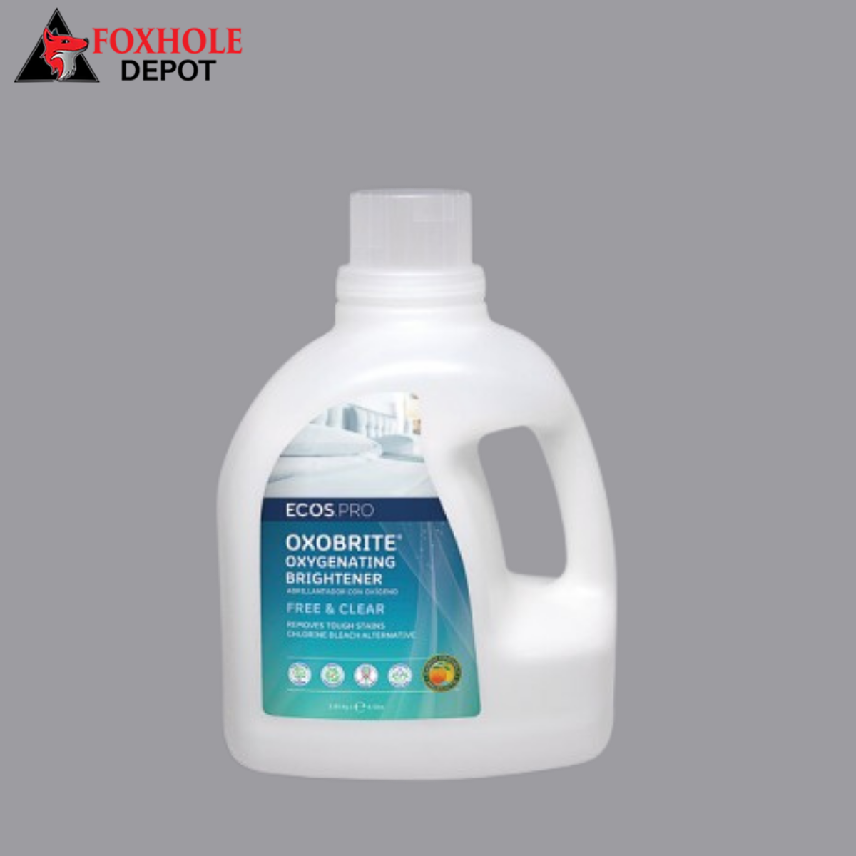 ECOS PL9892/04 Pro OxoBrite 8.5 lb. Free and Clear Oxygenating Whitener and Brightener Powder - 4/Case