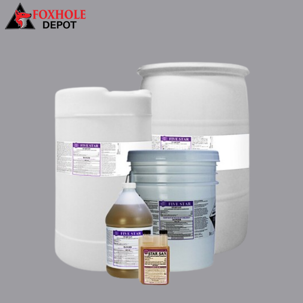 Five Star Chemicals 26-STS-FS55 Star San High-Foaming Brewery Sanitizer 55 Gallon