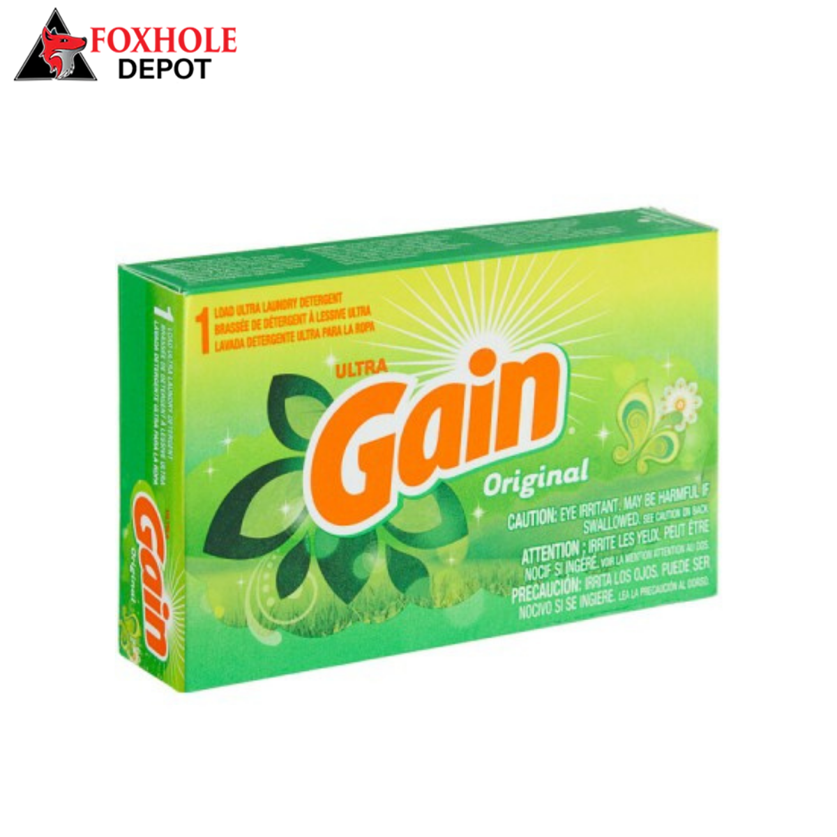 Gain Professional 49338 Coin Vend Laundry Detergent Single Load Box - 156/Case