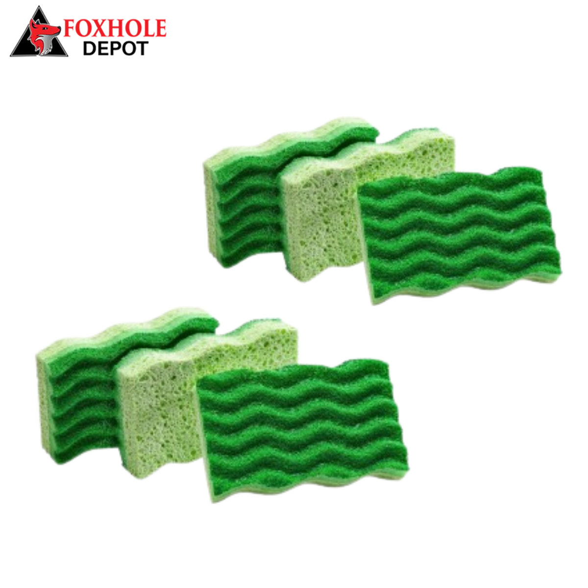 Green All-Purpose Cellulose Sponge - 8/Pack