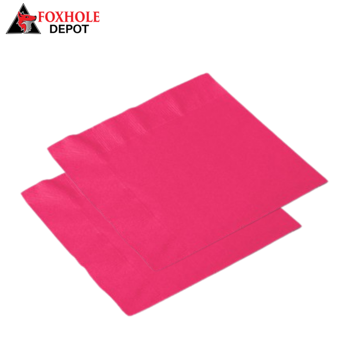 Hot Magenta Pink 2-Ply 1/4 Fold Luncheon Napkin - 600/Case