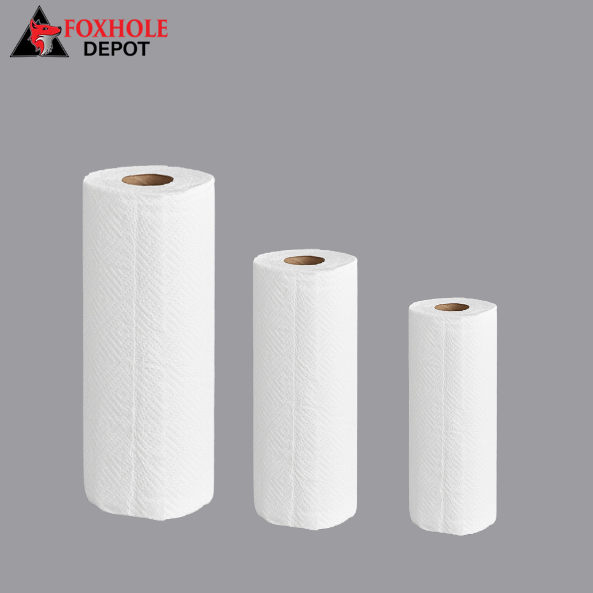 Kitchen Roll Towels, 2-Ply, White, 70/Roll, 30 Rolls/Case