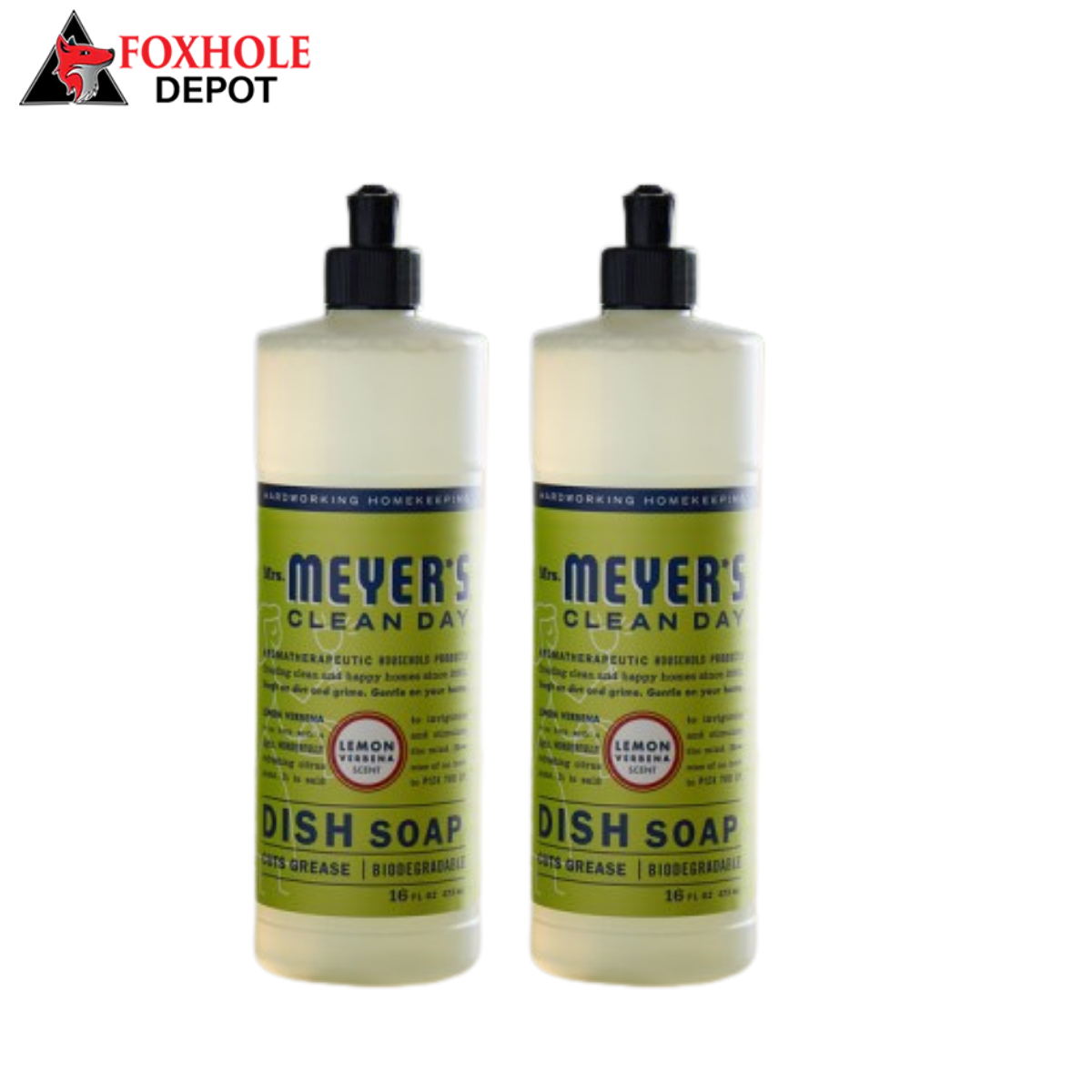 Mrs. Meyer's Clean Day 347635 16 oz. Lemon Verbena Scented Dish Soap - 6/Case