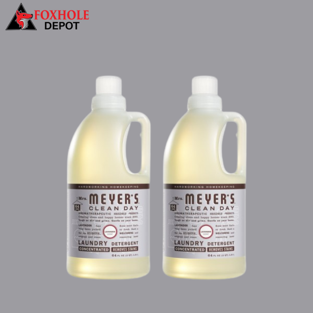 Mrs. Meyer's Clean Day 651367 64 oz. Lavender Laundry Detergent - 6/Case