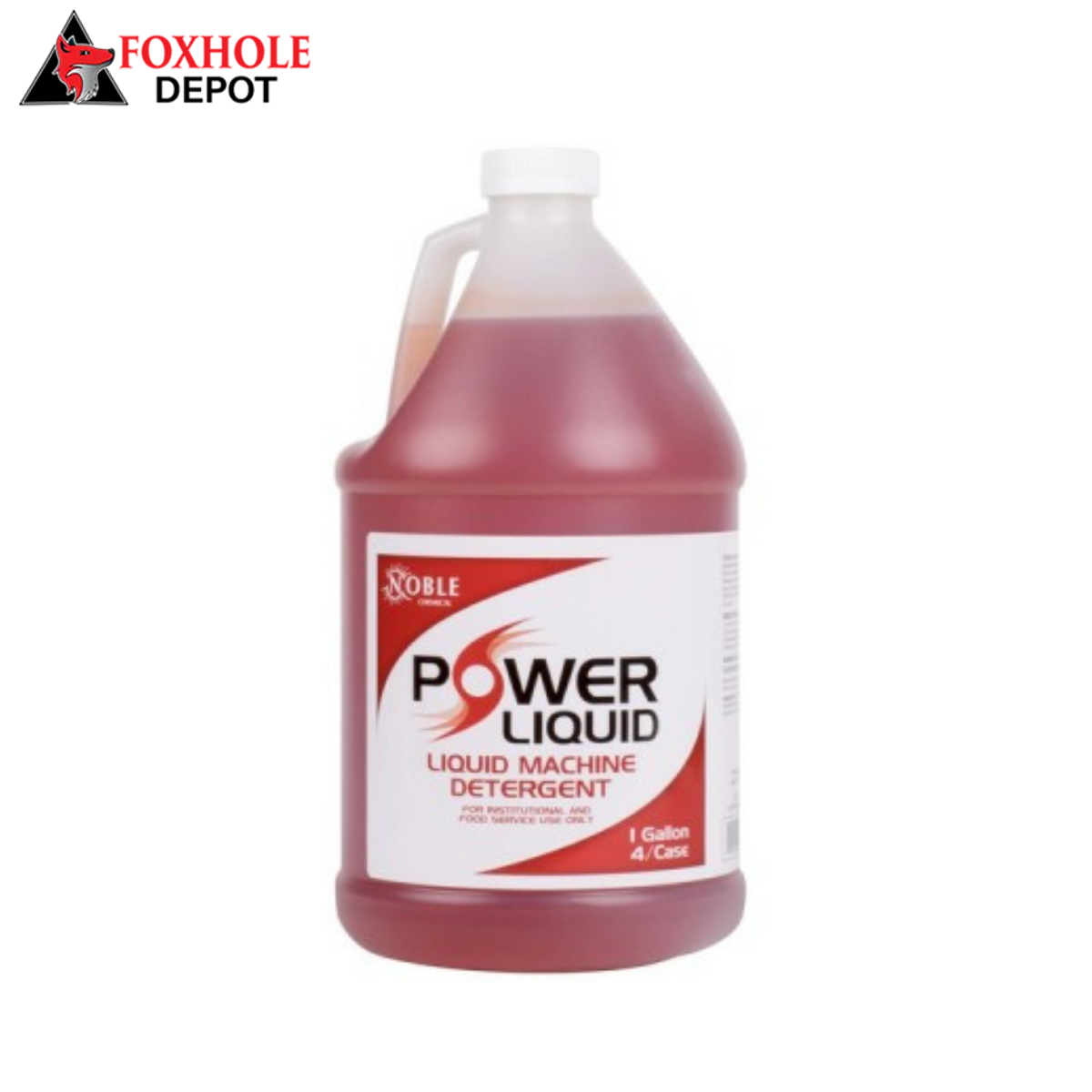 Noble Chemical 1 Gallon / 128 oz. Power Liquid Dish Washing Machine Detergent - 4/Case