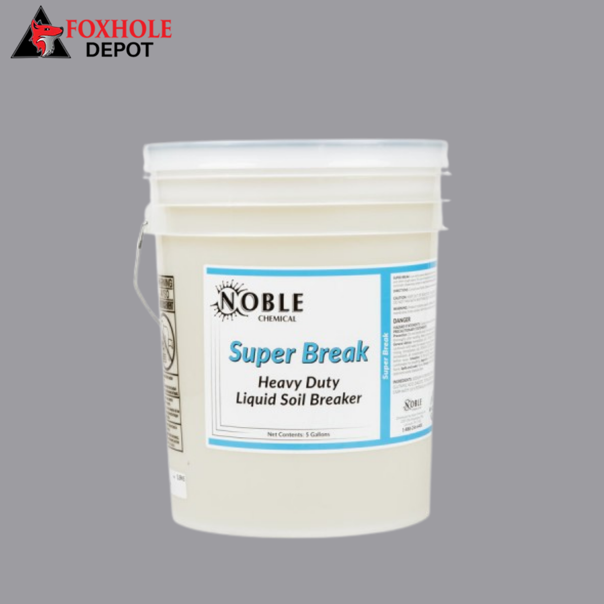Noble Chemical 5 Gallon / 640 oz. Super Break Alkaline Laundry Soil Breaker